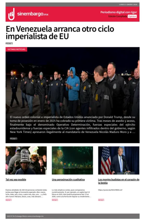 Cover of Sin Embargo Opinion