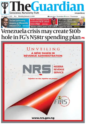 Cover of The Guardian Nigeria