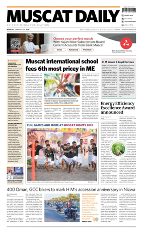 Cover of Muscat Daily