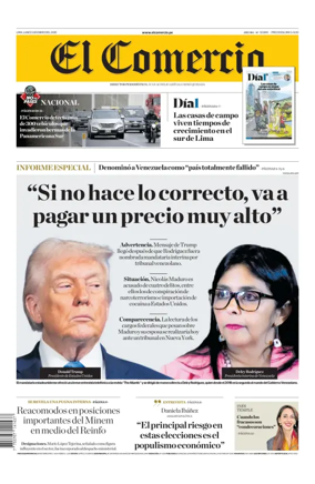 Cover of Diario El Comercio
