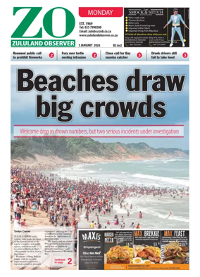 Cover of Zululand Observer - Monday