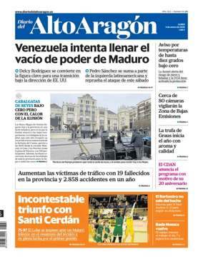 Cover of Diario del Alto Aragon