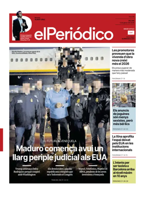 Cover of El Periódico de Catalunya (Català)