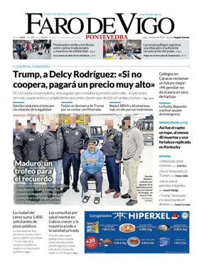 Cover of Faro de Vigo (Pontevedra)