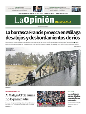 Cover of La Opinión de Málaga