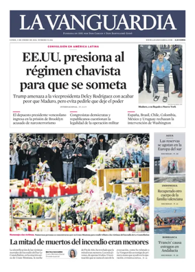 Cover of La Vanguardia