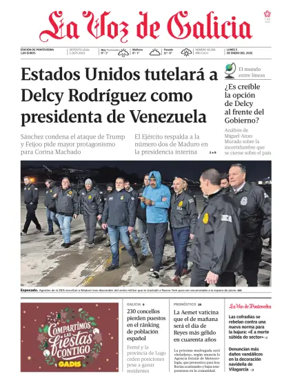 Cover of La Voz de Galicia (Deza)