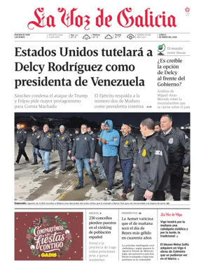 Cover of La Voz de Galicia (Vigo)