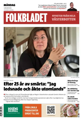 Cover of Folkbladet Vasterbotten