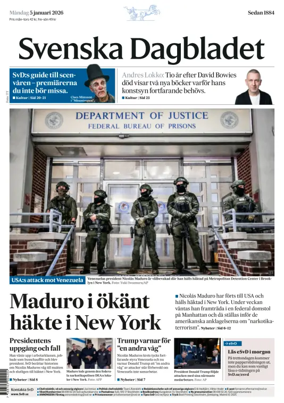 Cover of Svenska Dagbladet
