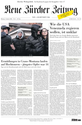Cover of Neue Zurcher Zeitung