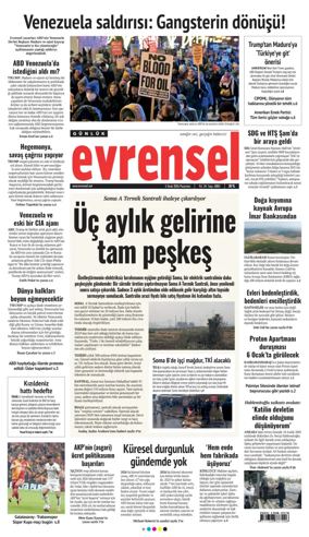 Cover of Evrensel Gazetesi