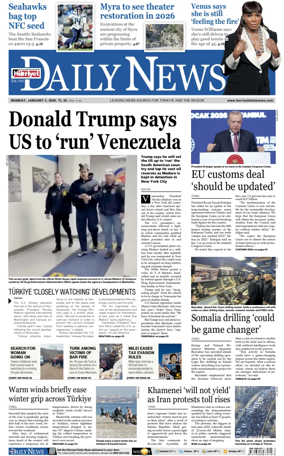 Cover of Hurriyet Daily News & Economic Review