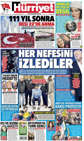 Cover of Hurriyet
