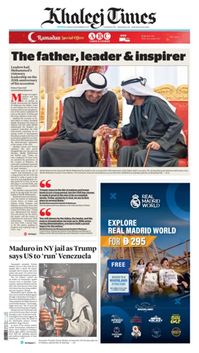 Cover of Khaleej Times