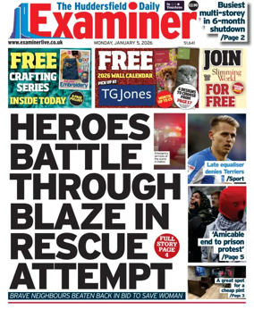 Cover of Huddersfield Daily Examiner