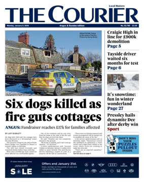 Cover of The Courier & Advertiser (Angus and Dundee)