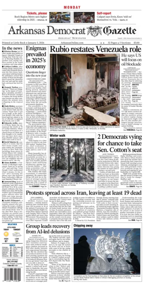 Cover of Arkansas Democrat-Gazette