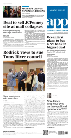 Cover of Asbury Park Press