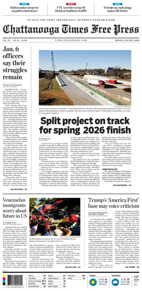 Cover of Chattanooga Times Free Press