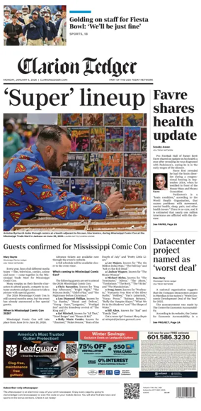 Cover of Clarion Ledger