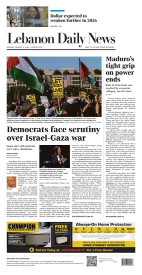 Cover of Lebanon Daily News