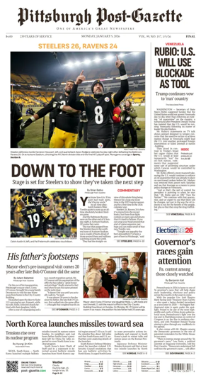 Cover of Pittsburgh Post-Gazette