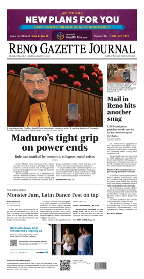 Cover of Reno Gazette Journal