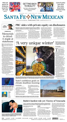 Cover of Santa Fe New Mexican