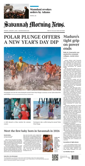 Cover of Savannah Morning News