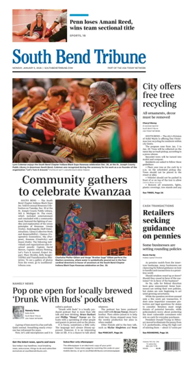 Cover of South Bend Tribune