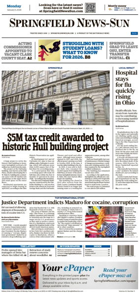 Cover of Springfield News-Sun