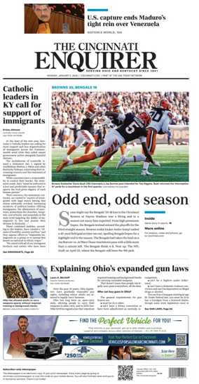 Cover of The Cincinnati Enquirer