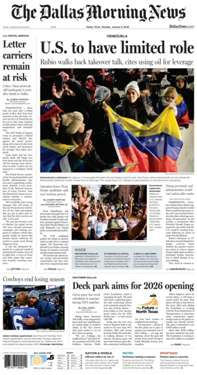 Cover of The Dallas Morning News