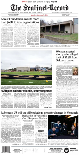 Cover of The Sentinel-Record