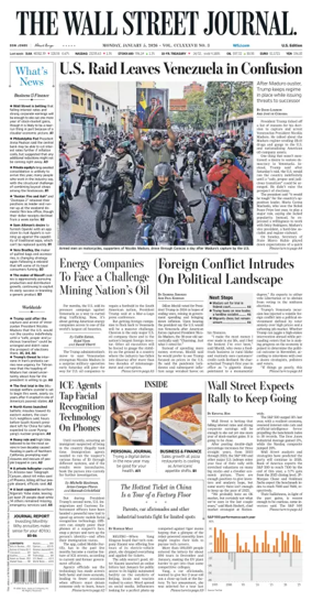 Cover of The Wall Street Journal