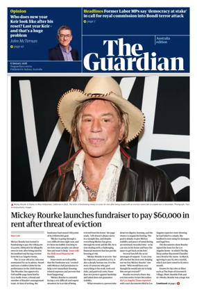 Cover of The Guardian Australia