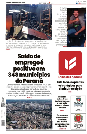 Cover of Folha de Londrina