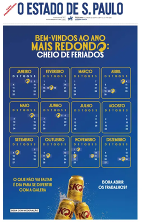 Cover of O Estado de S. Paulo