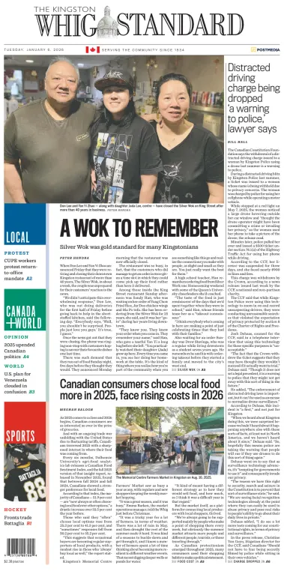 Cover of Kingston Whig-Standard