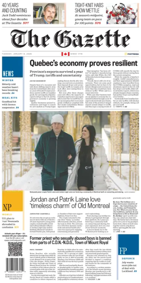 Cover of Montreal Gazette