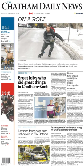 Cover of The Chatham Daily News