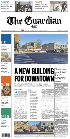 Cover of The Guardian (Charlottetown)