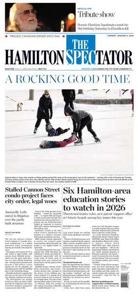Cover of The Hamilton Spectator