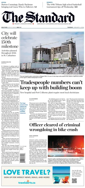 Cover of The Standard (St. Catharines)