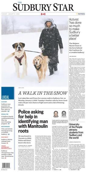 Cover of The Sudbury Star