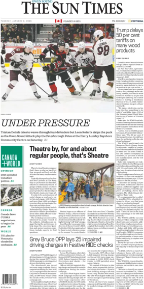 Cover of The Sun Times (Owen Sound)