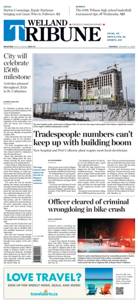 Cover of The Welland Tribune
