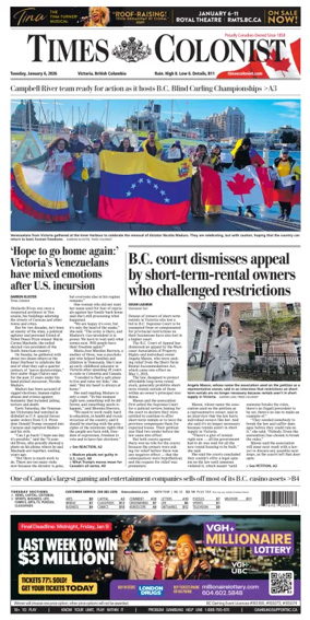 Cover of Times Colonist