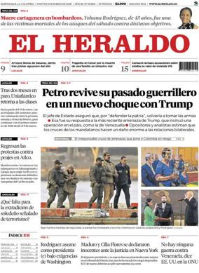 Cover of El Heraldo (Colombia)